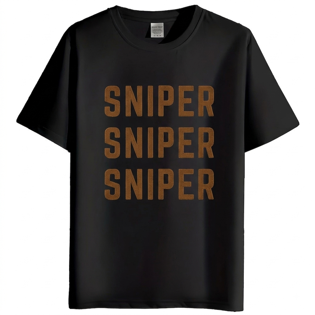 Sniper / Wifey Couple T-Shirt Set – 180 GSM – SNIPER original artwork, front view
