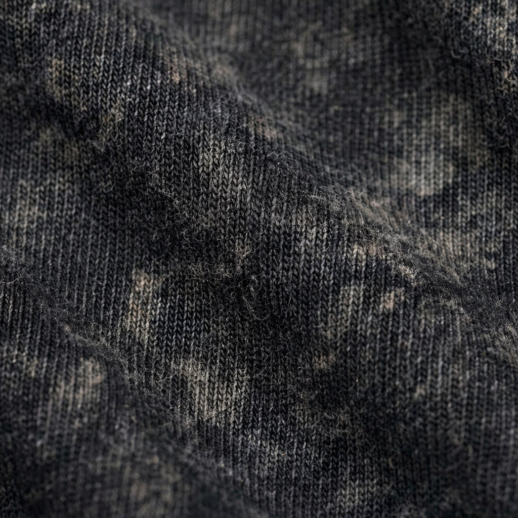 Anti-Social Butterfly Acid Washed Oversized Tee – 200 GSM – fabric close-up
