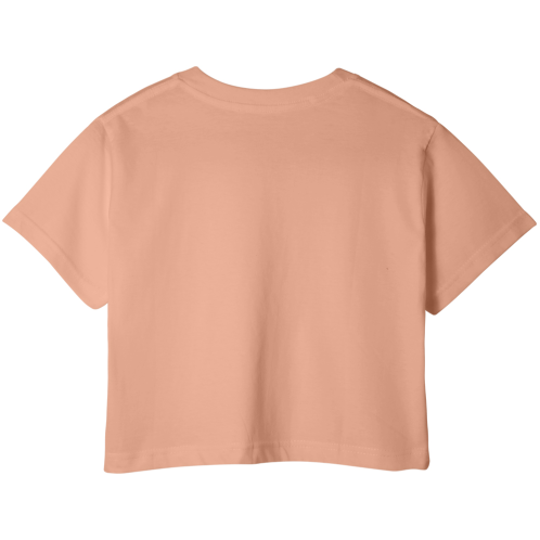 Less We Wanna Graphic Crop Top – 180 GSM – original artwork, back view
