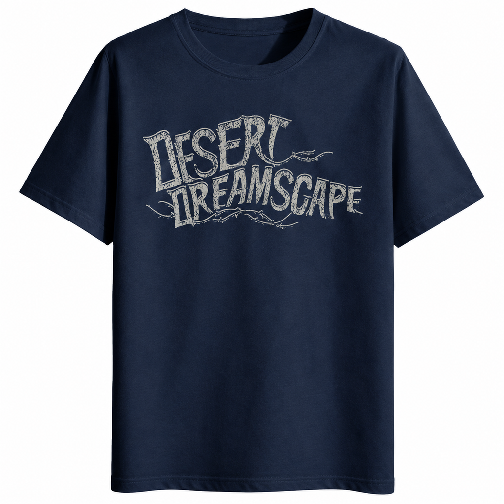 Desert Dreamscape Vintage Tee – Half Sleeve 180 GSM – original artwork, front view