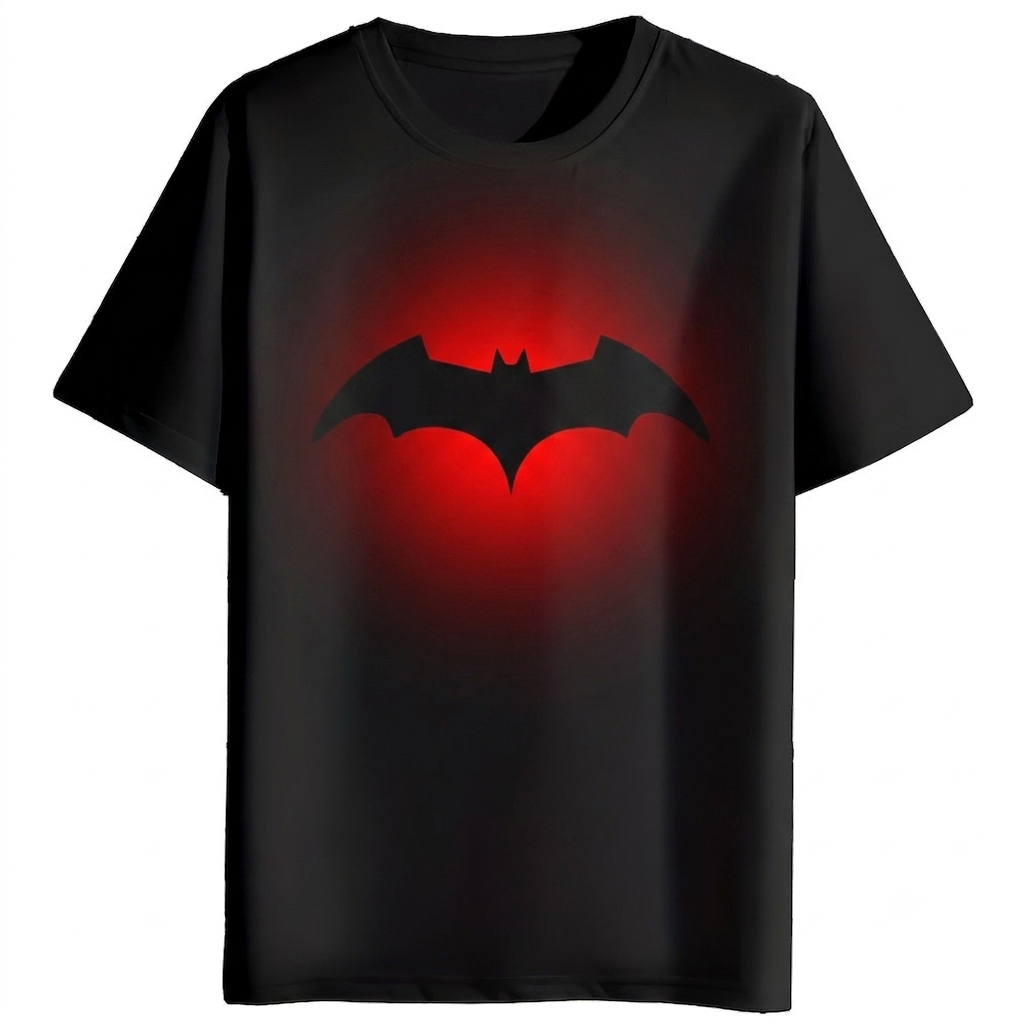 Batman Glow Tee – Half Sleeve 180 GSM – original artwork, front view