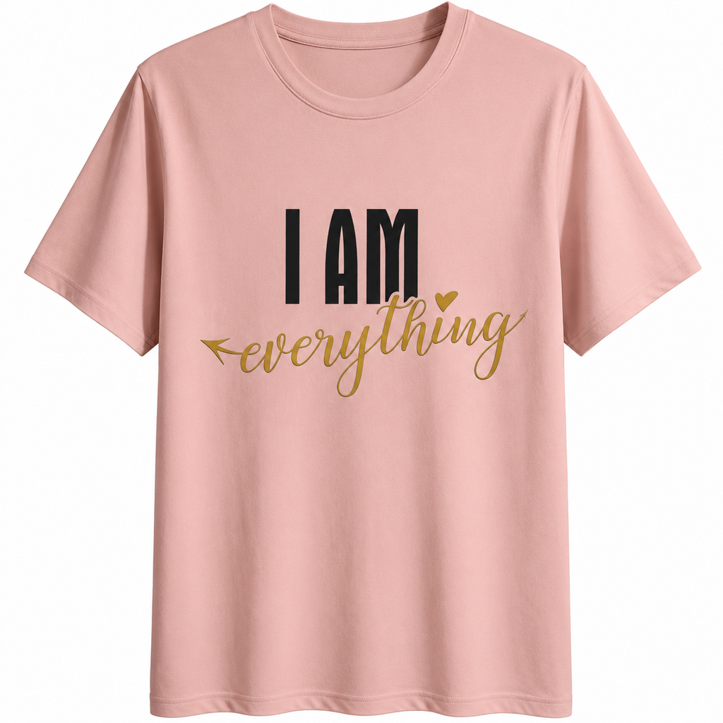 I Have / I Am Couple T-Shirt Set – 180 GSM – women's original artwork, front view