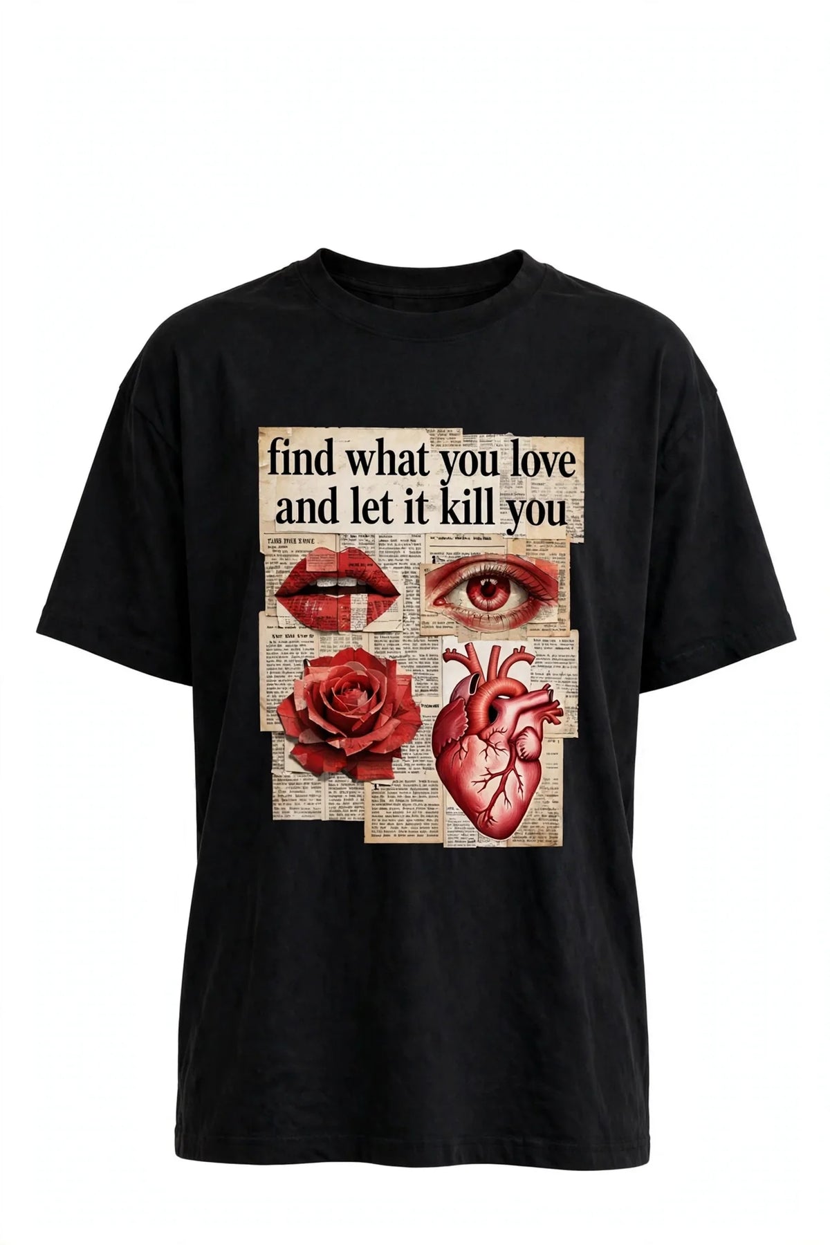 Pineberry Anatomy Of Love Oversized Tee