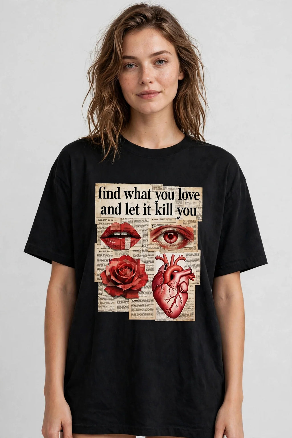 Pineberry Anatomy Of Love Oversized Tee