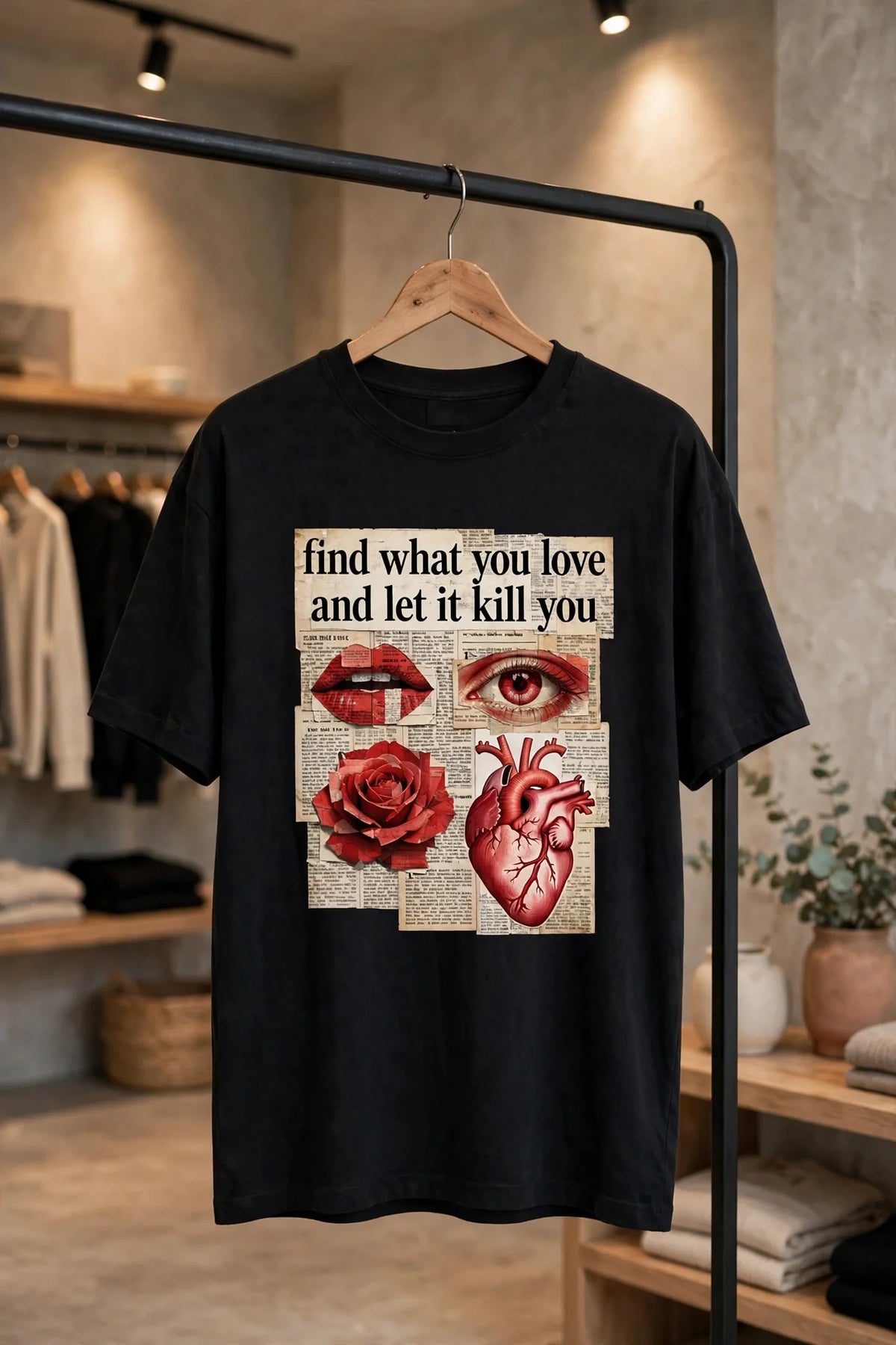 Pineberry Anatomy Of Love Oversized Tee