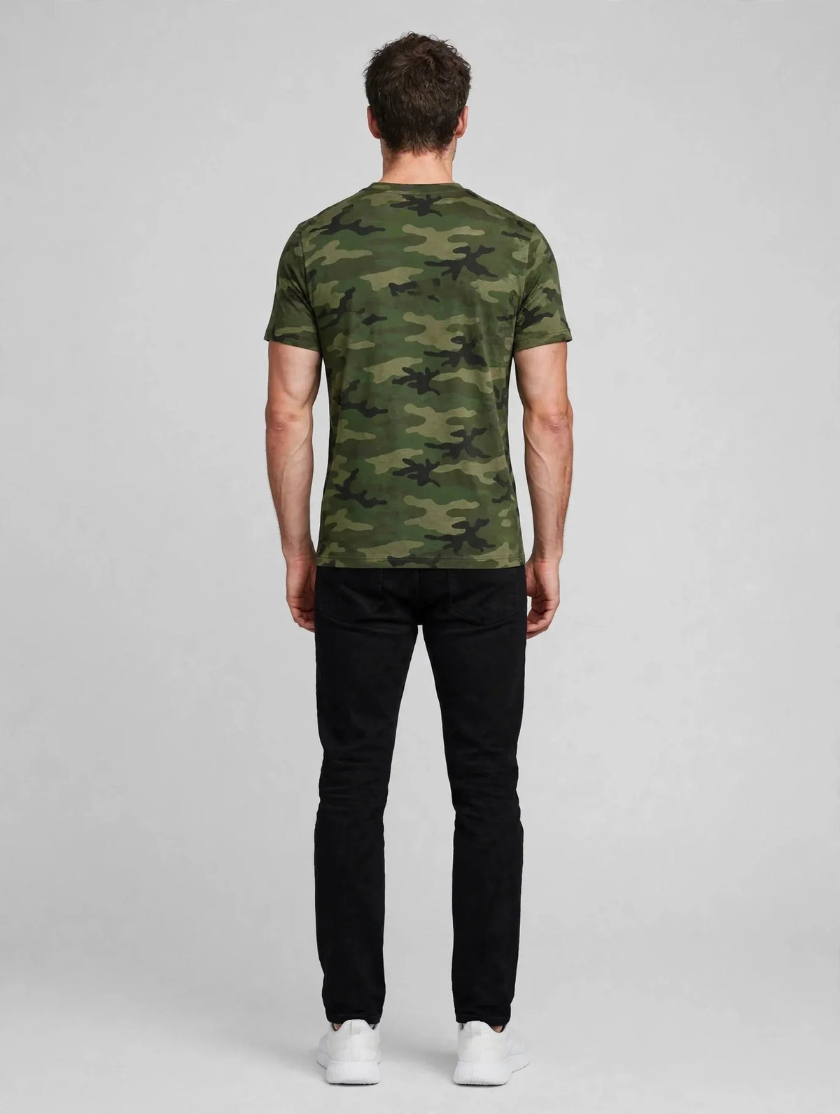 Men Green Camo Graphic T-Shirt