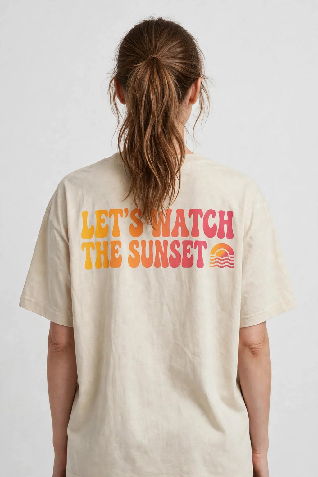 Pineberry Let's Watch The Sunset Oversized Tee