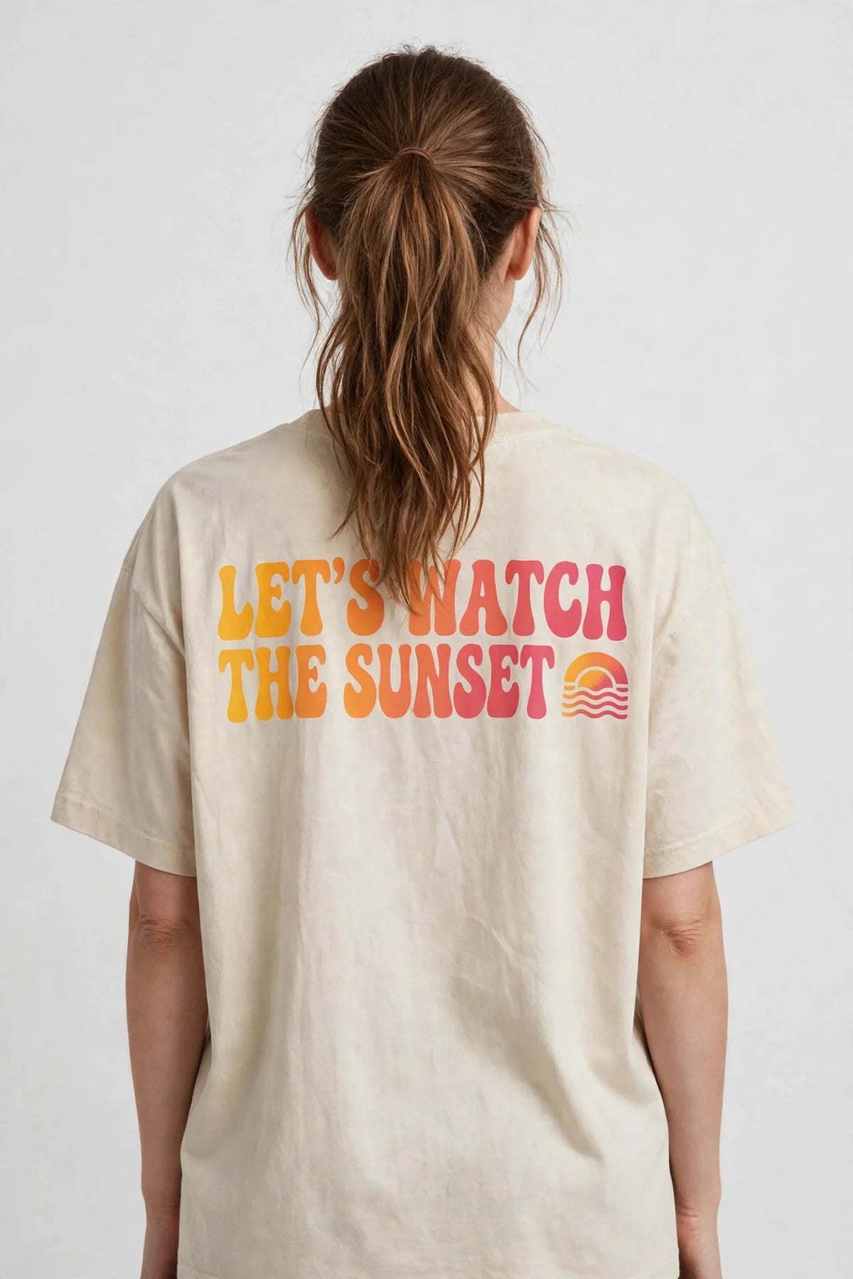 Pineberry Let's Watch The Sunset Oversized Tee