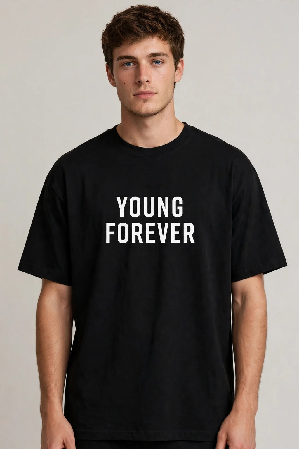 BTS Forever Young Black Oversized T-Shirt