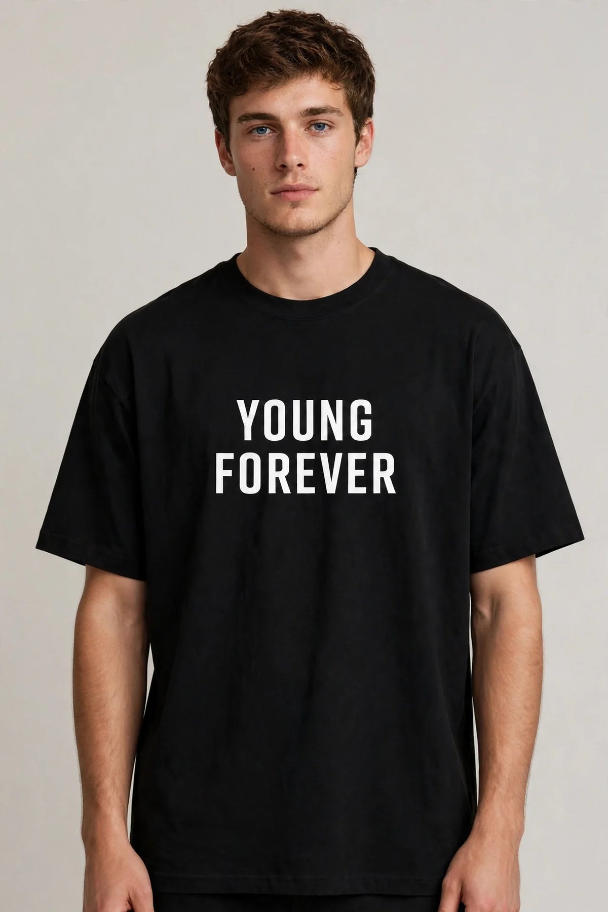 BTS Forever Young Black Oversized T-Shirt