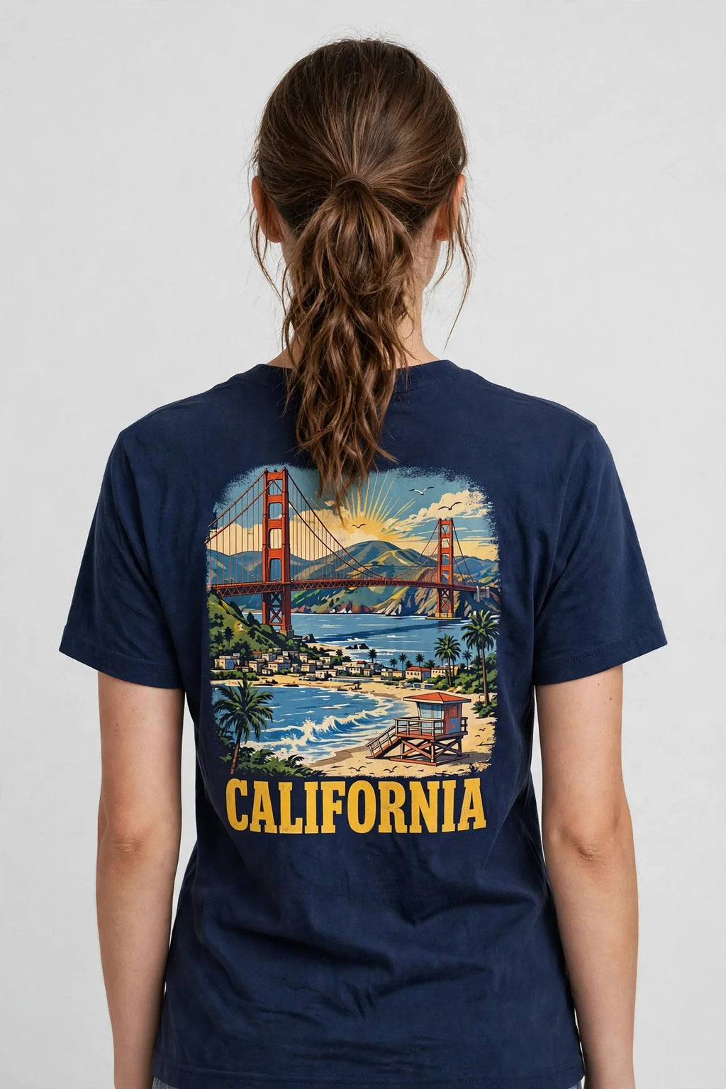 Pineberry California Half Sleeve Tee