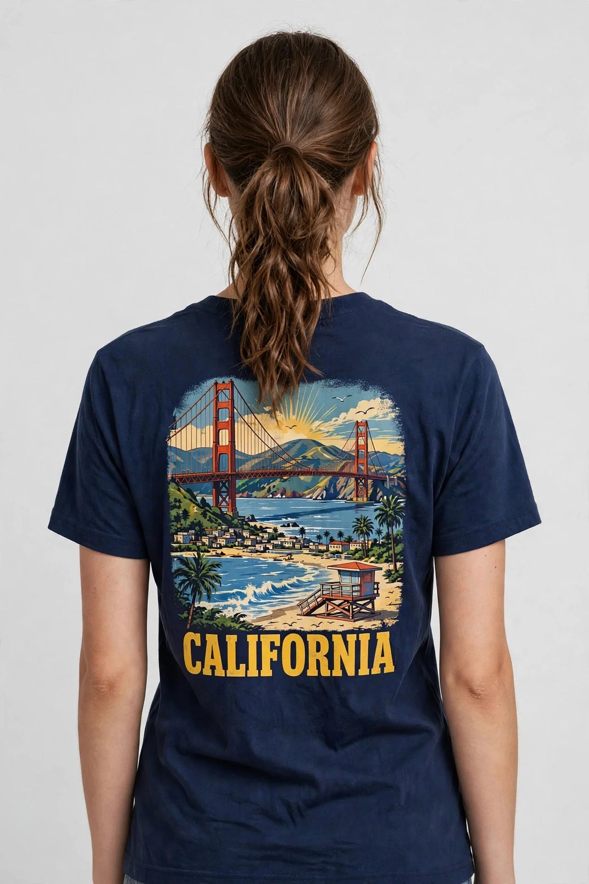 Pineberry California Half Sleeve Tee