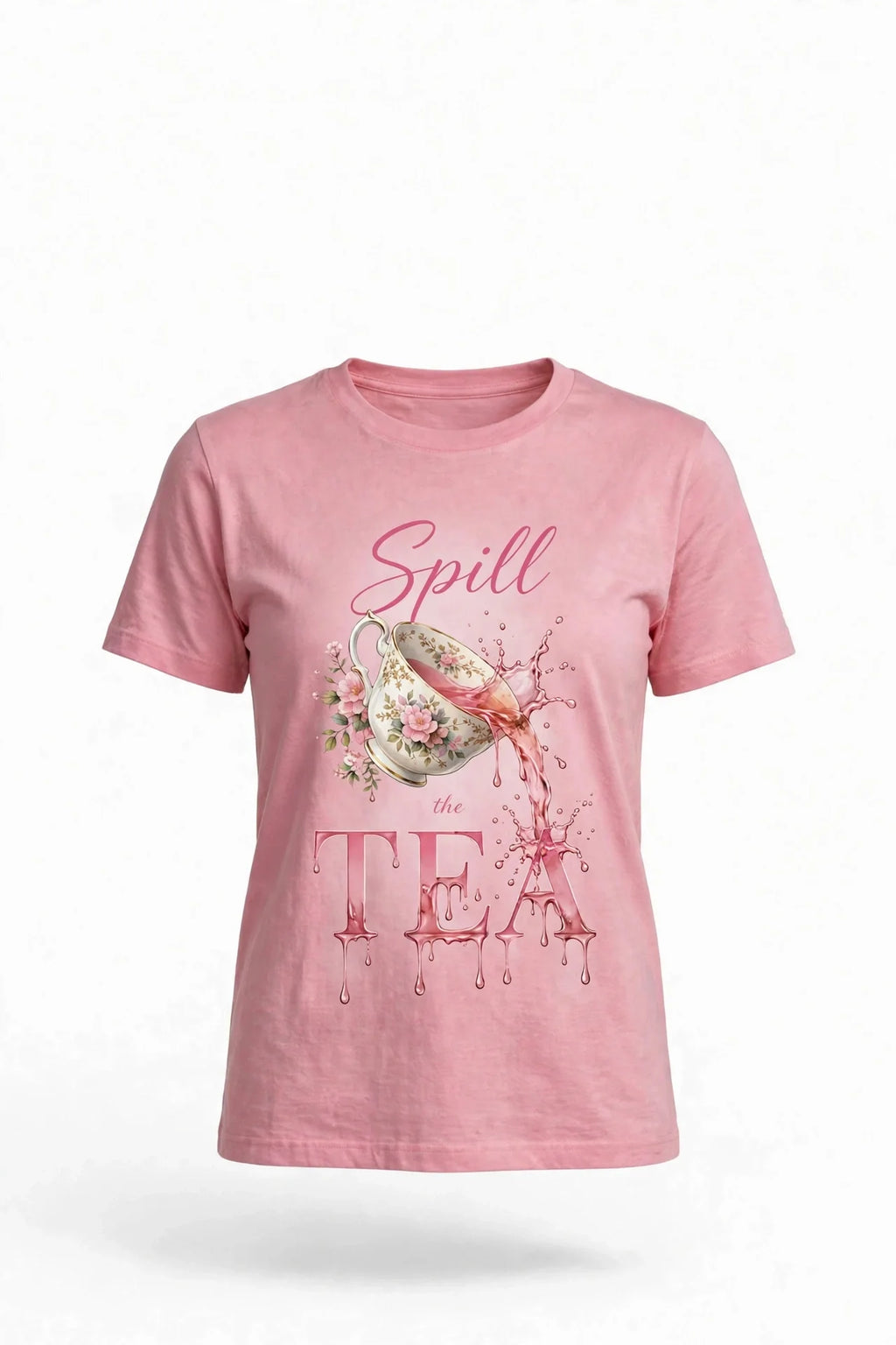 Pineberry Spill the Tea Half Sleeve Tee