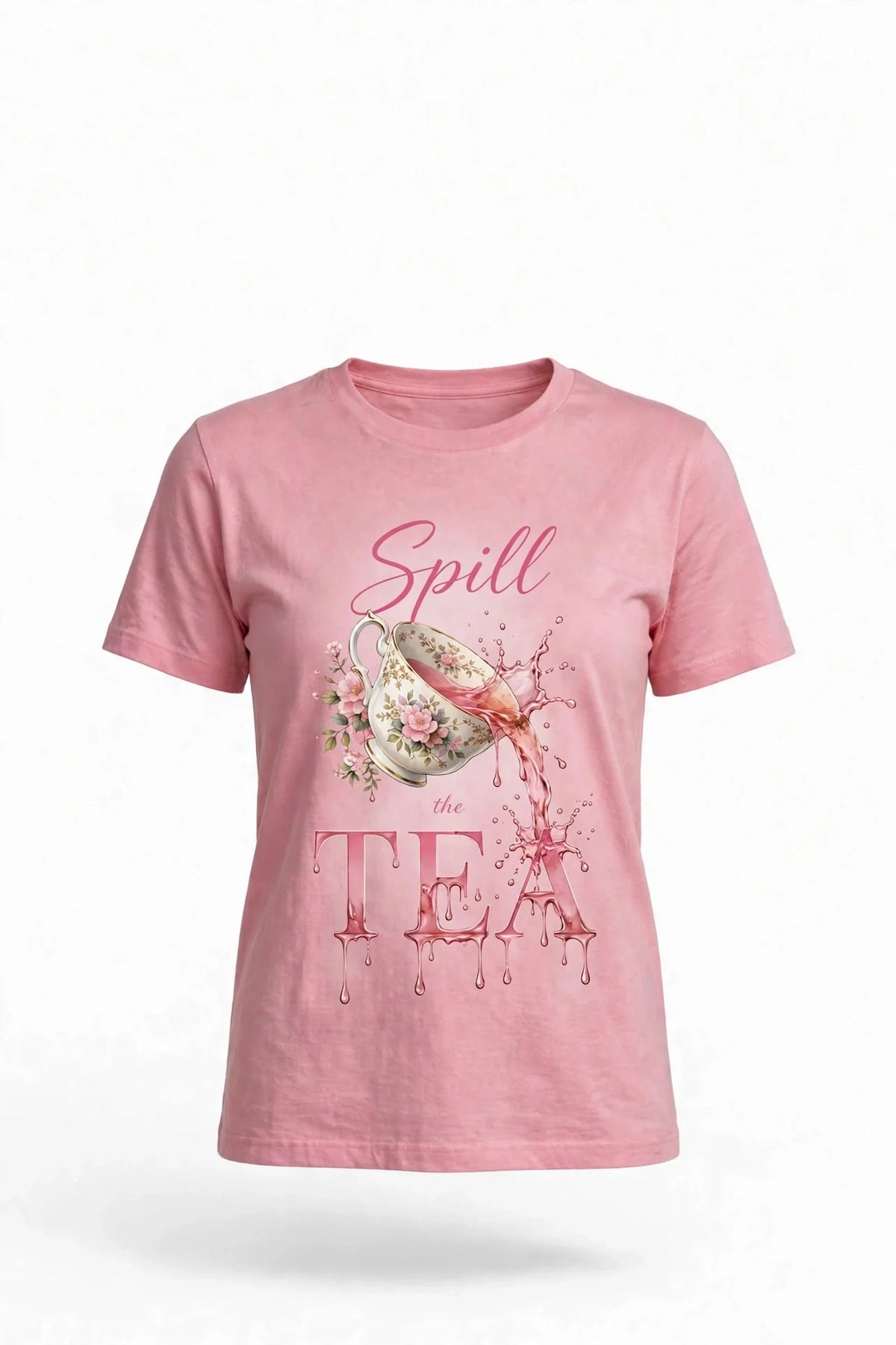 Pineberry Spill the Tea Half Sleeve Tee