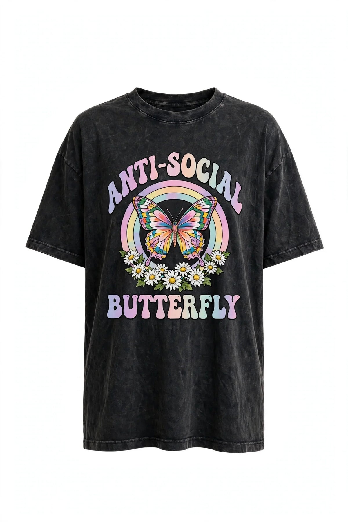Pineberry Anti-Social Butterfly Oversized Tee