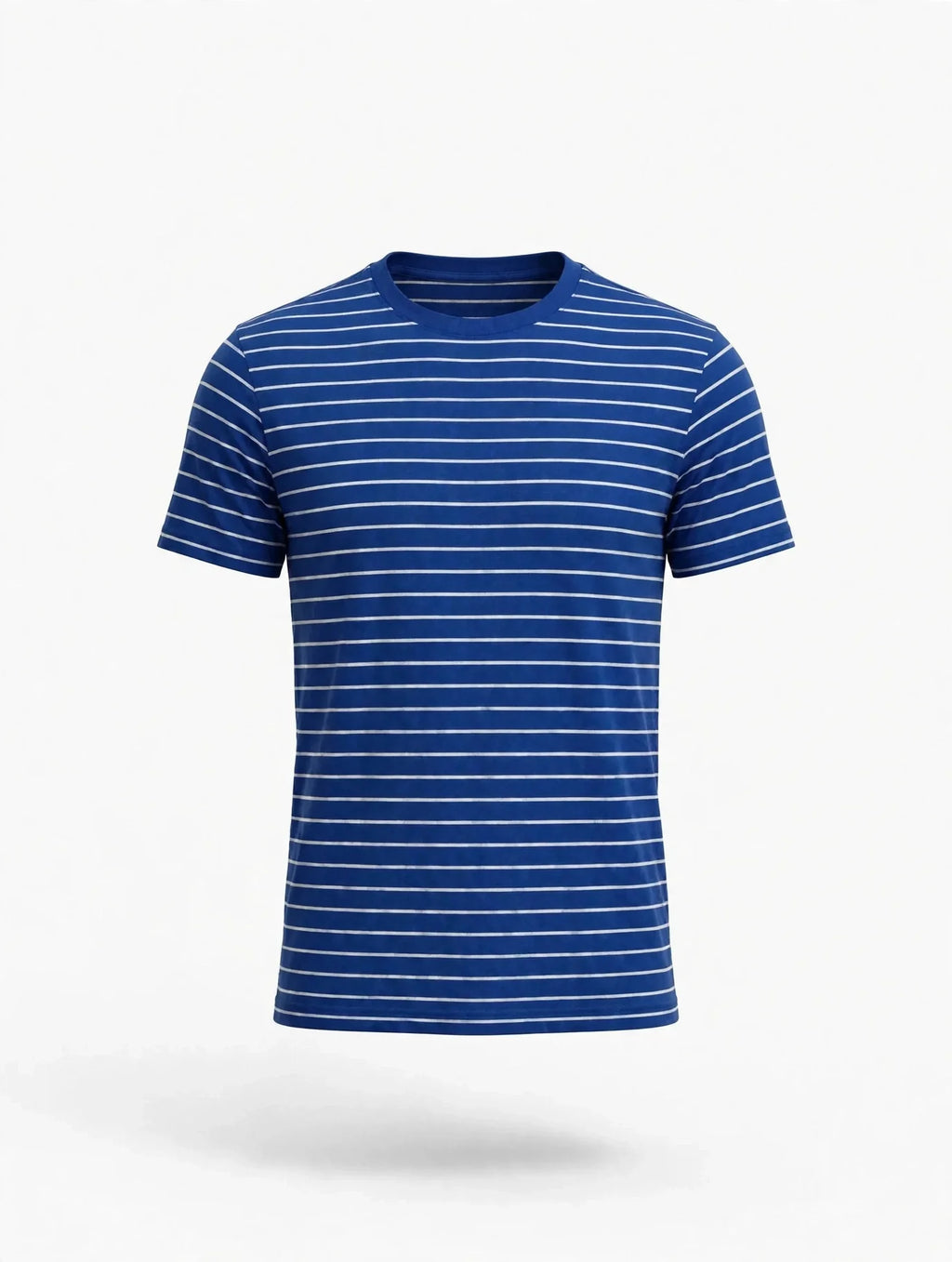 Men Royal Blue Striped T-Shirt
