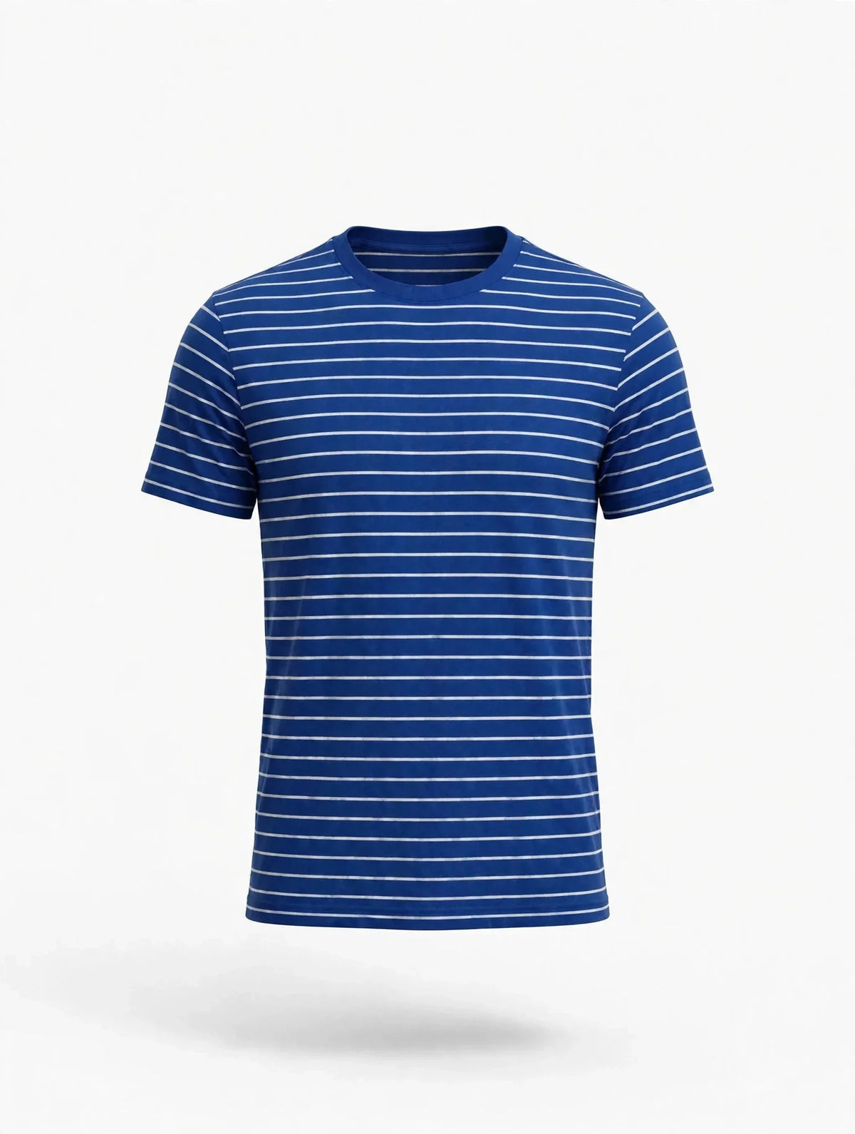 Men Royal Blue Striped T-Shirt