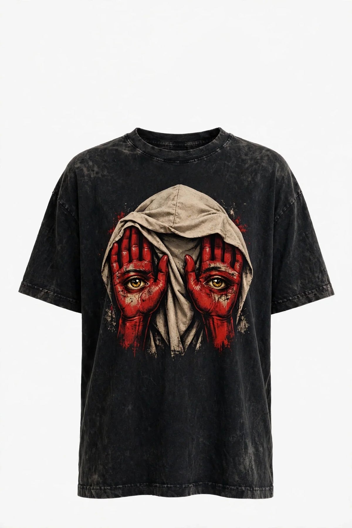 Pineberry Crimson Gaze Oversized Tee
