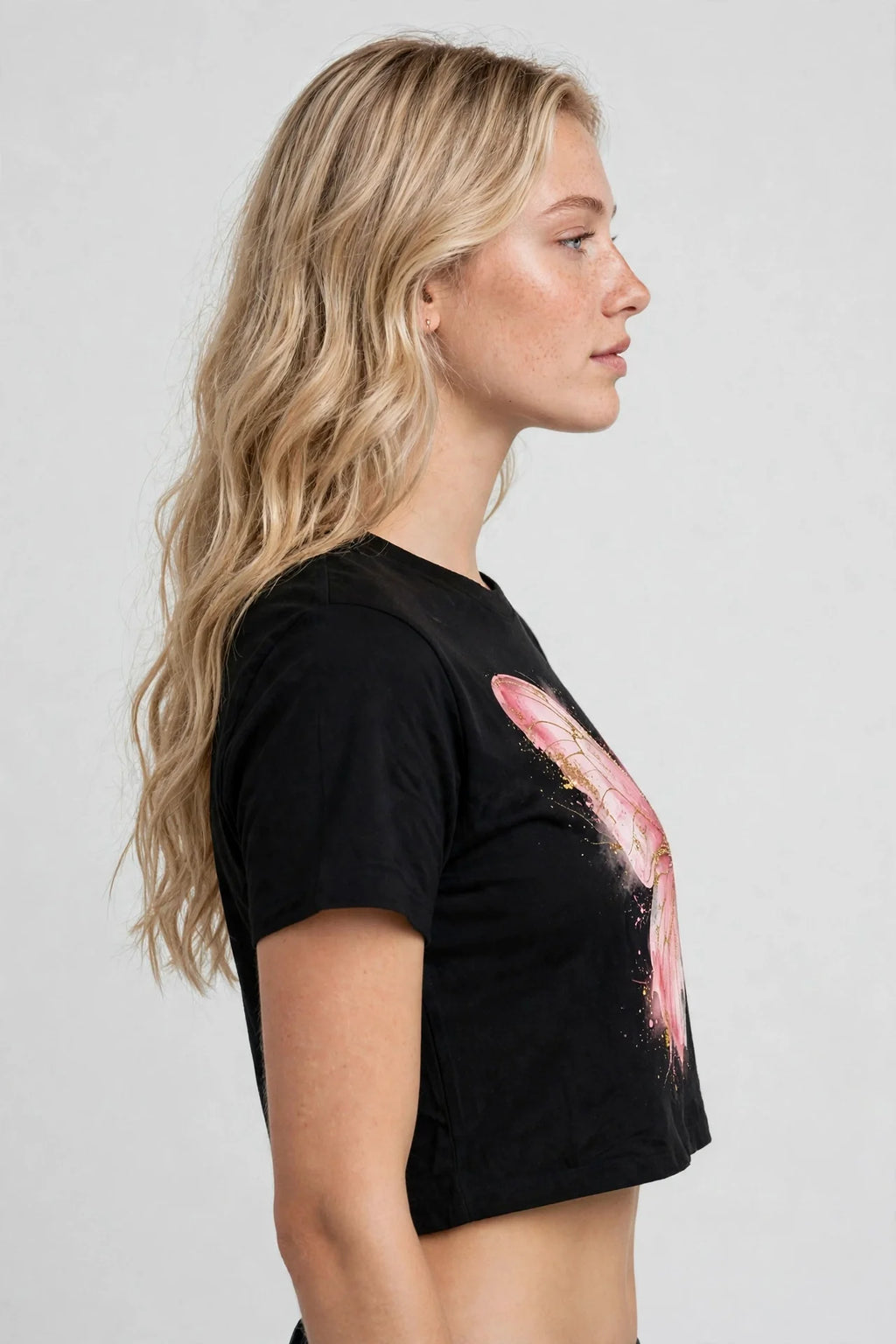 Pineberry Soft Grunge Petal Crop Top