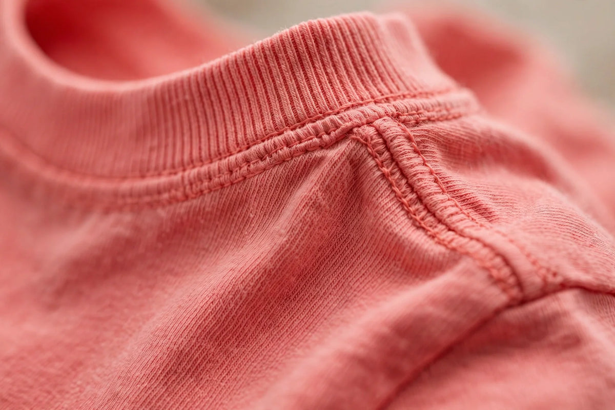 Women Coral Pink Solid T-Shirt