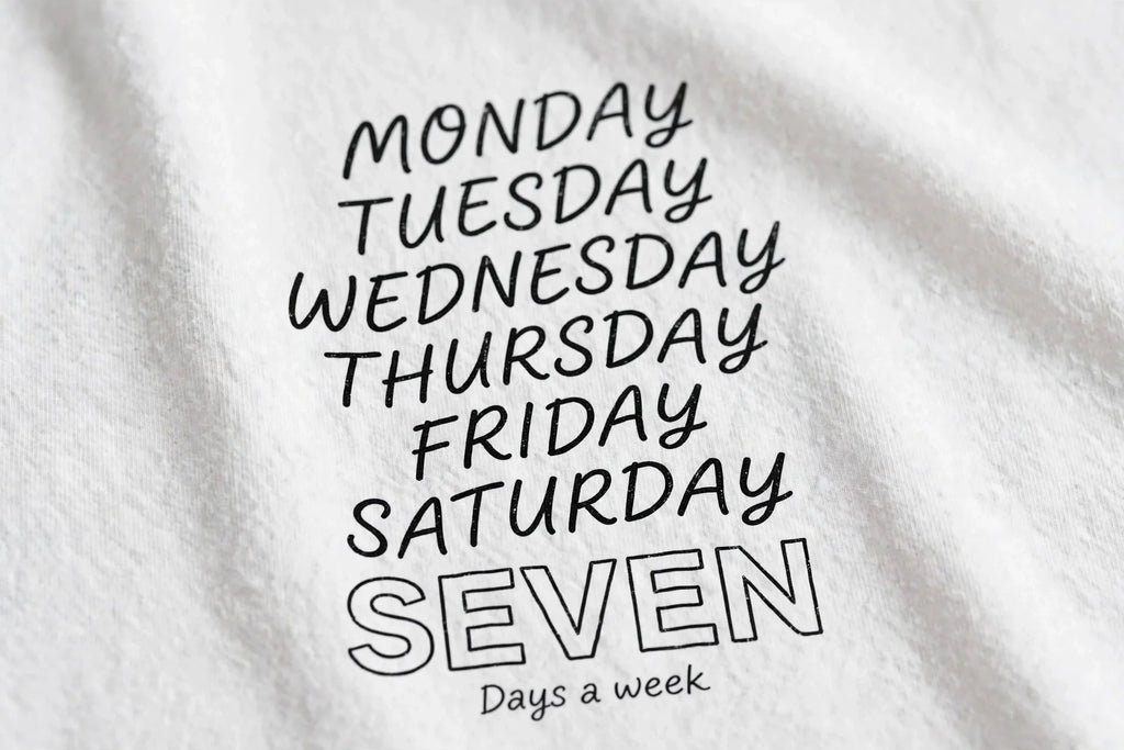 Pineberry Seven Days Oversized Tee