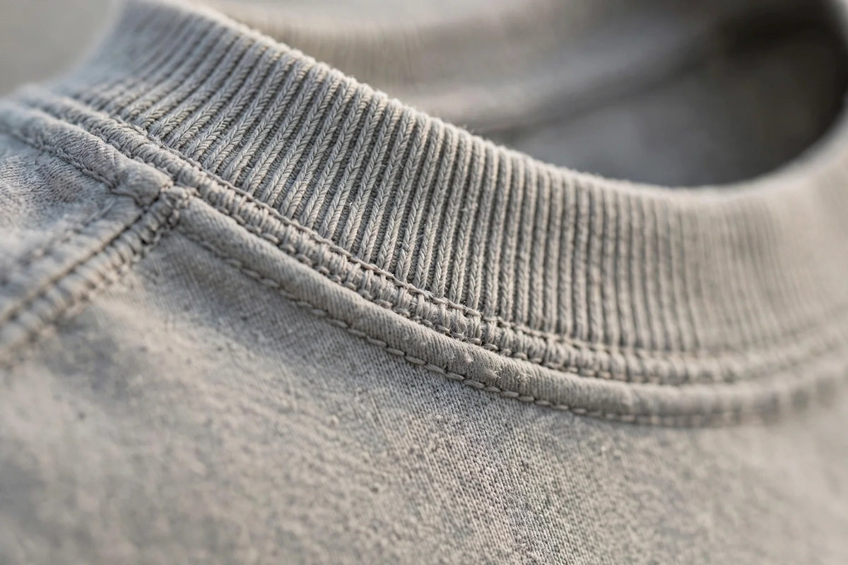 Men Ash Grey Solid T-Shirt