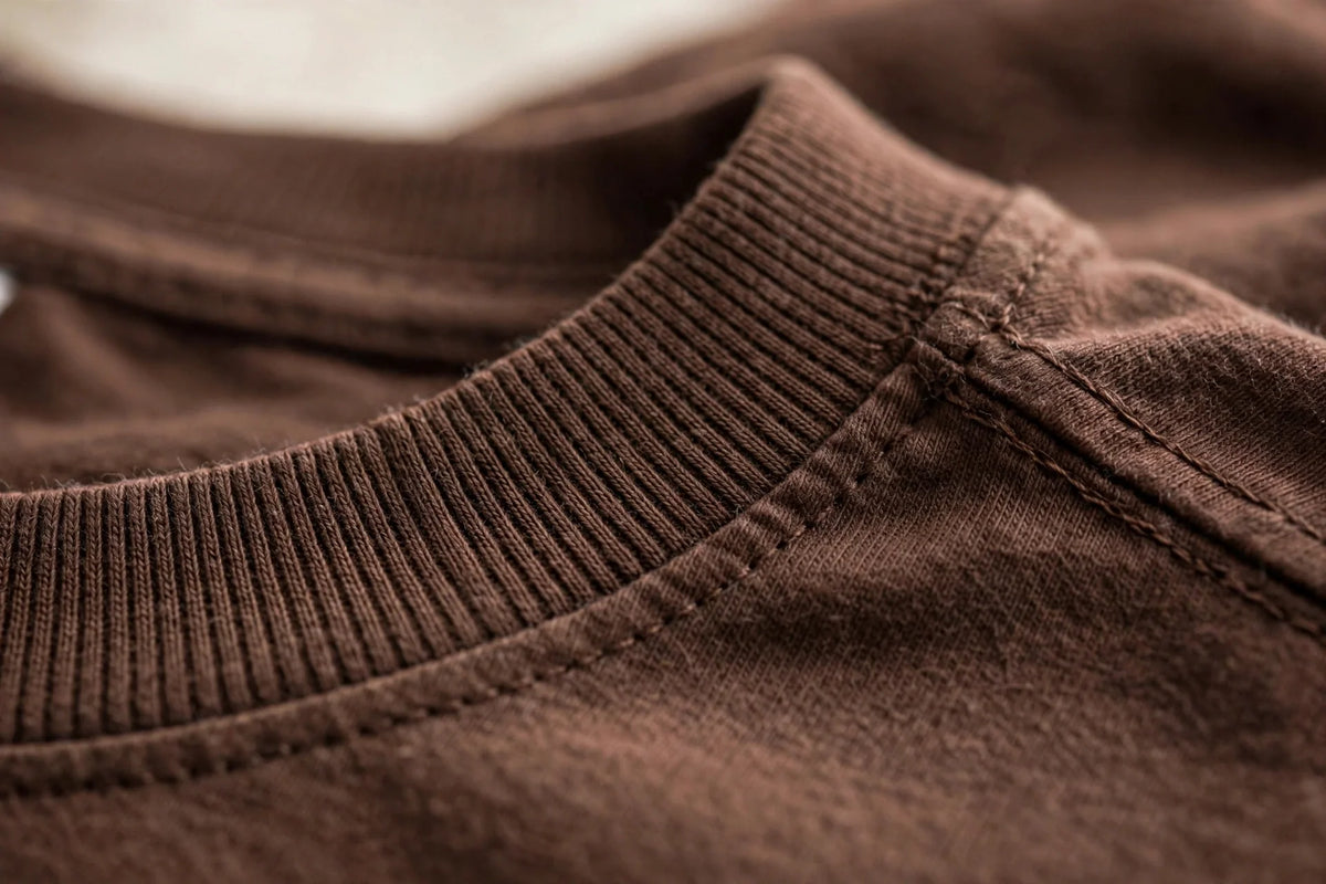 Men Chocolate Brown Solid T-Shirt