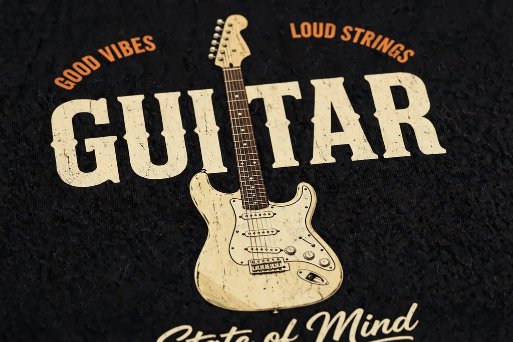 Pineberry Guitar Half Sleeve Tee