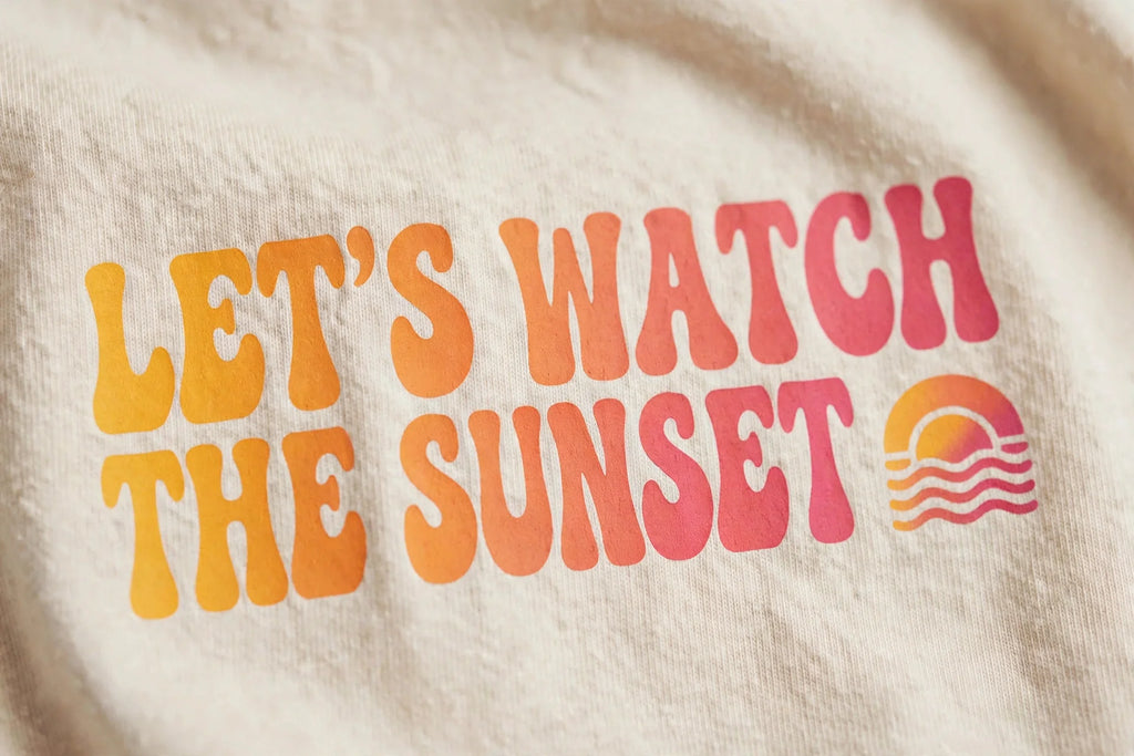Pineberry Let's Watch The Sunset Oversized Tee