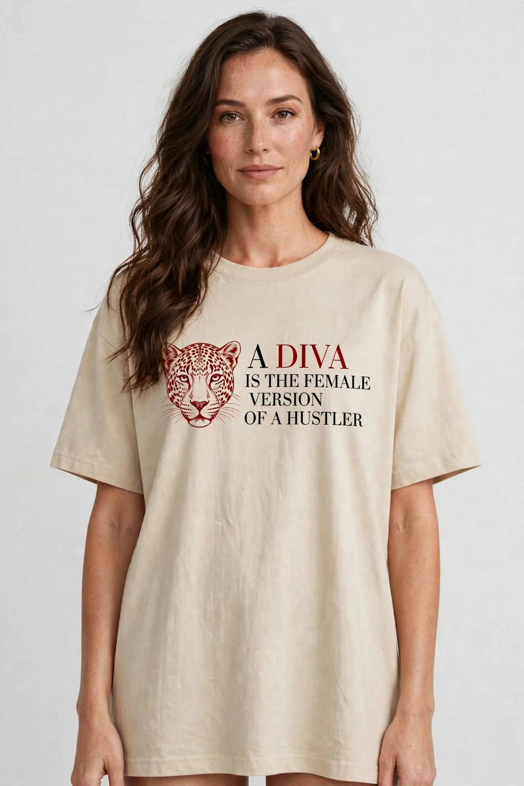Pineberry Diva Oversized Tee