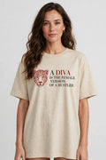 Pineberry Diva Oversized Tee