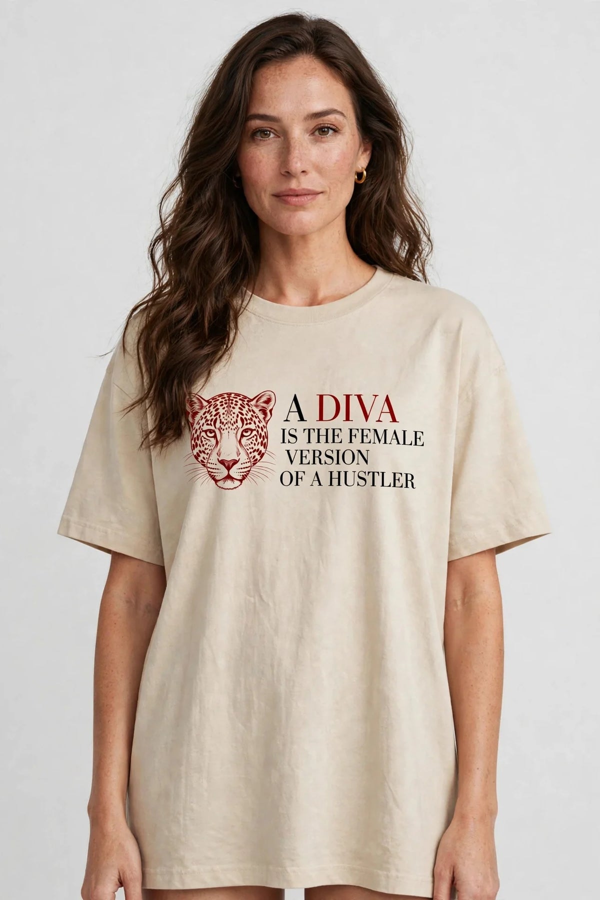 Pineberry Diva Oversized Tee