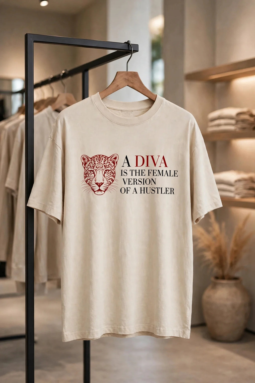 Pineberry Diva Oversized Tee