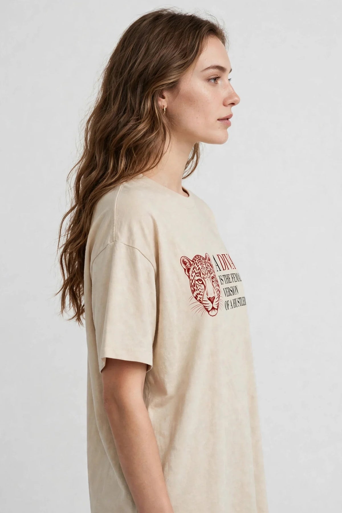 Pineberry Diva Oversized Tee