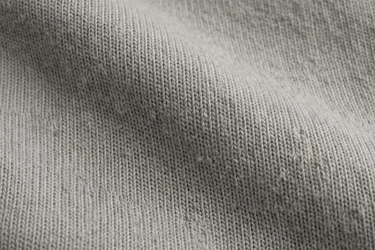 Men Ash Grey Solid T-Shirt