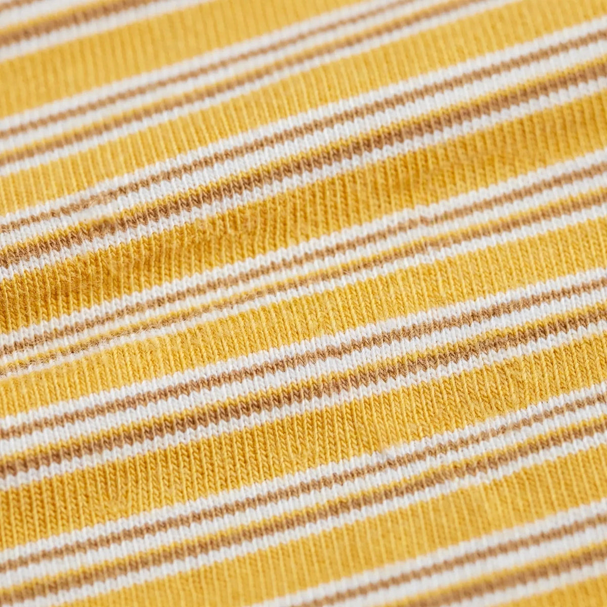 Men Yellow Striped T-Shirt