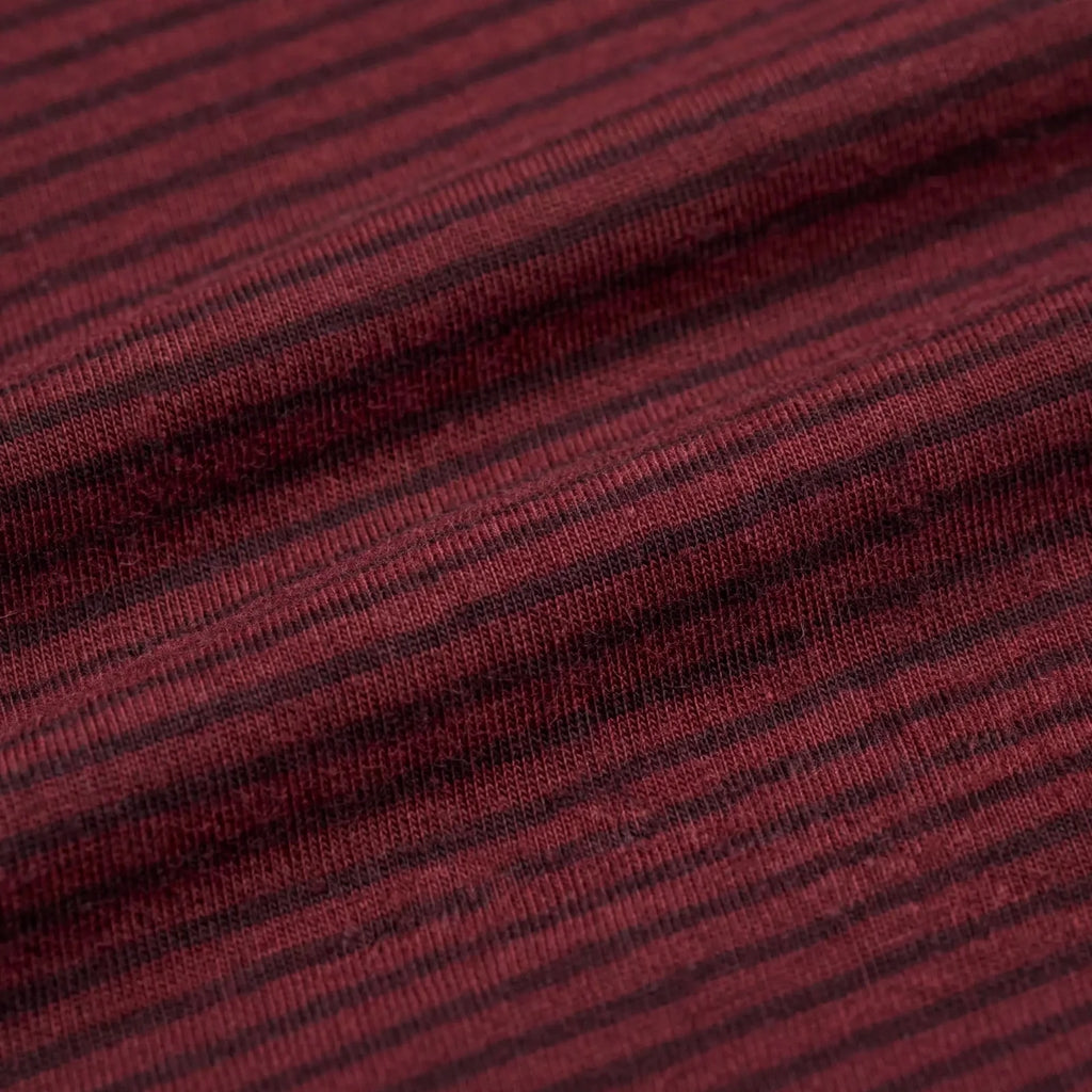 Men Maroon Striped T-Shirt
