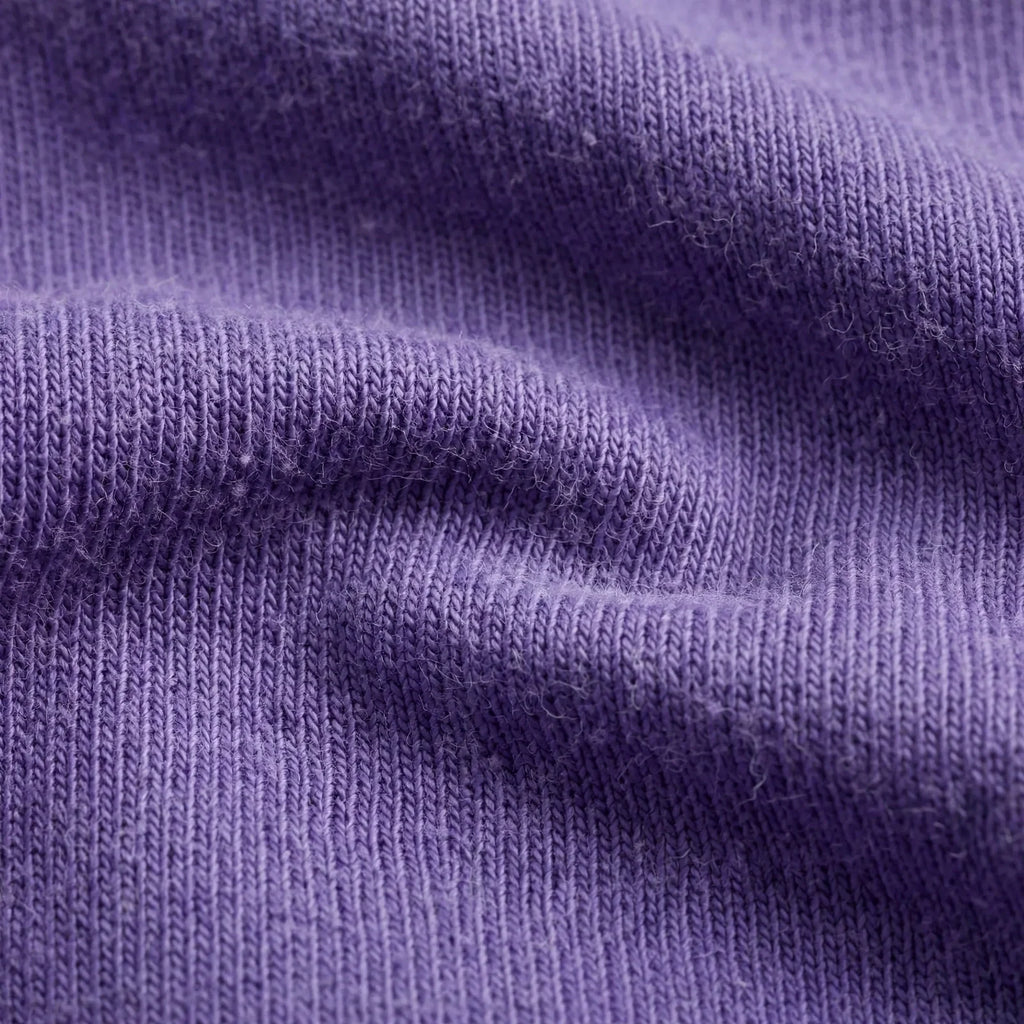 Men Purple Wave Graphic Oversized T-Shirt