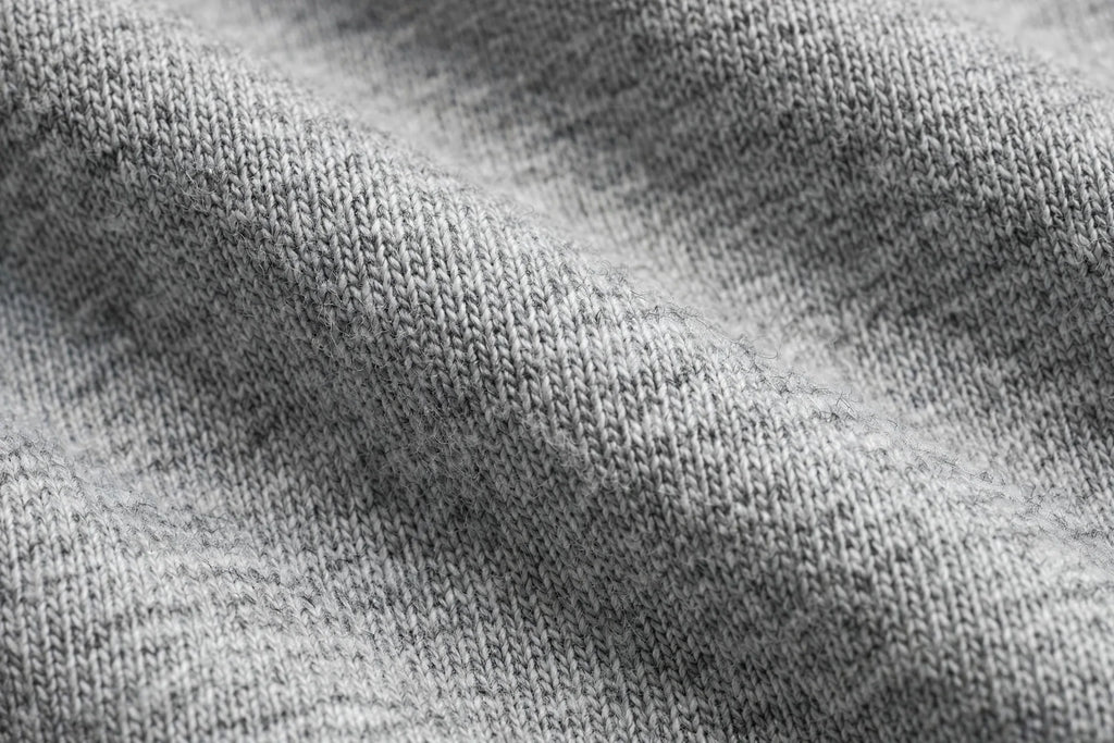 Men Grey Melange Solid T-Shirt