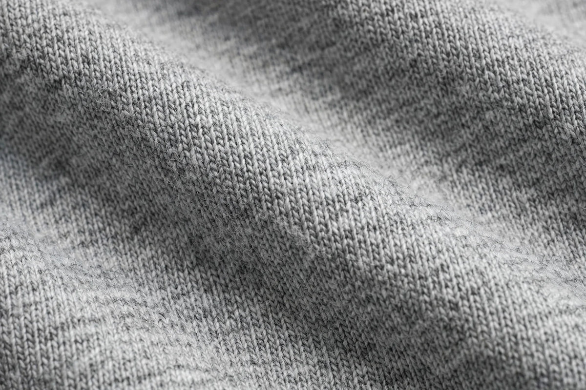 Men Grey Melange Solid T-Shirt