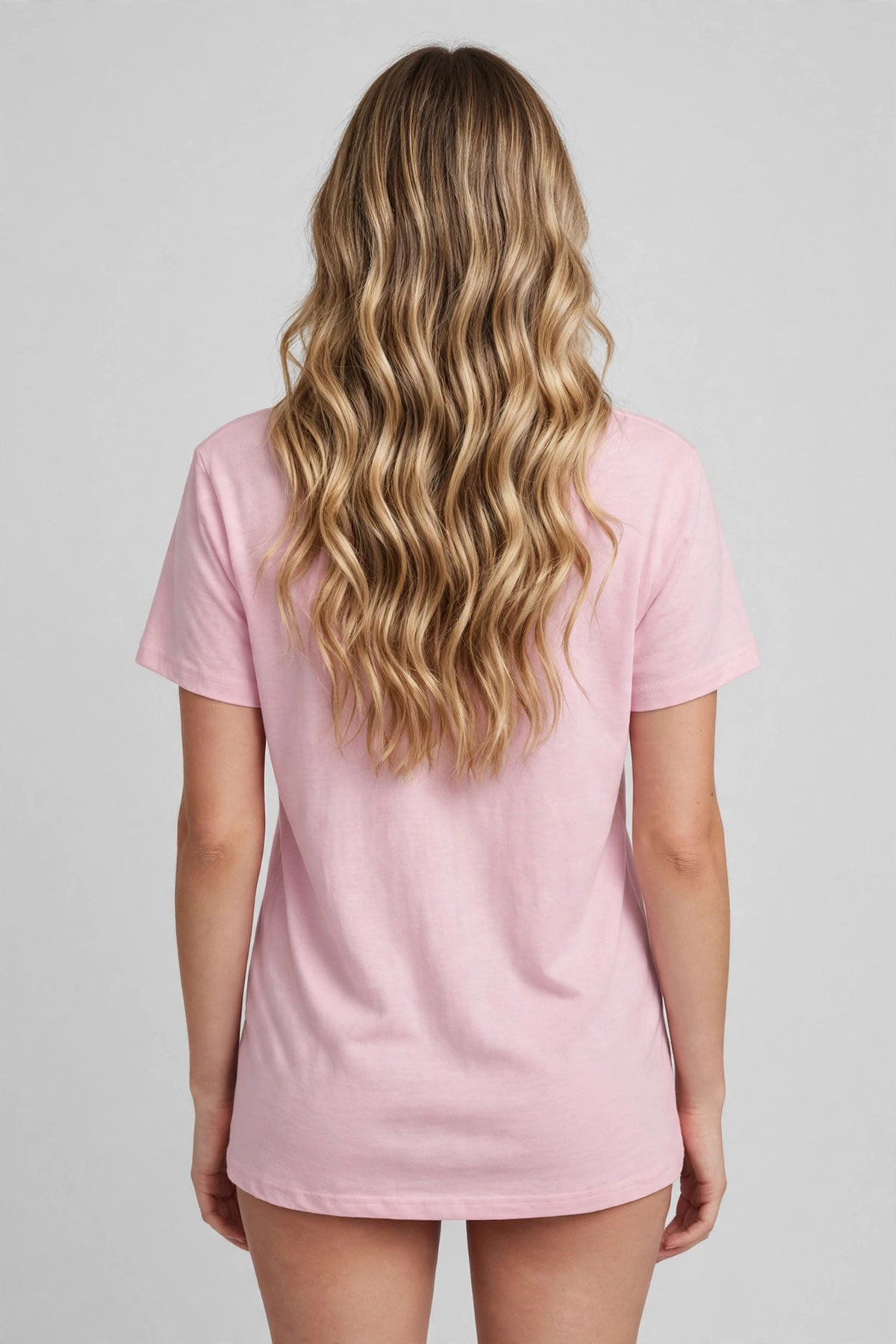 Bad Art Quote Tee – Half Sleeve 180 GSM – worn by actress, back view