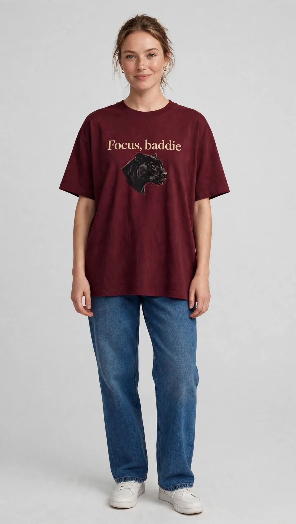 Pineberry Focus baddie Oversized Tee