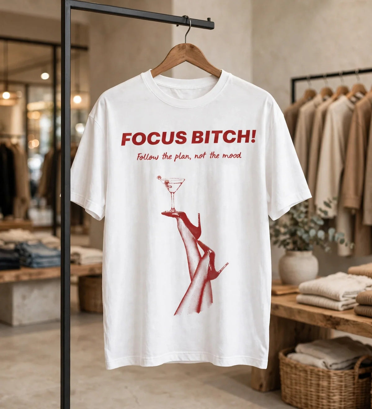 Pineberry Focus Bitch Oversized Tee