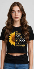 Pineberry Sunflower Crop Top