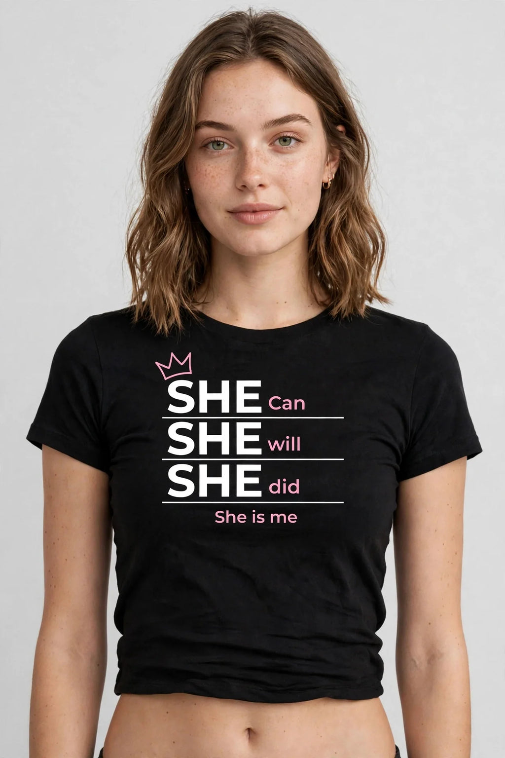 Pineberry She Is Me Crop Top