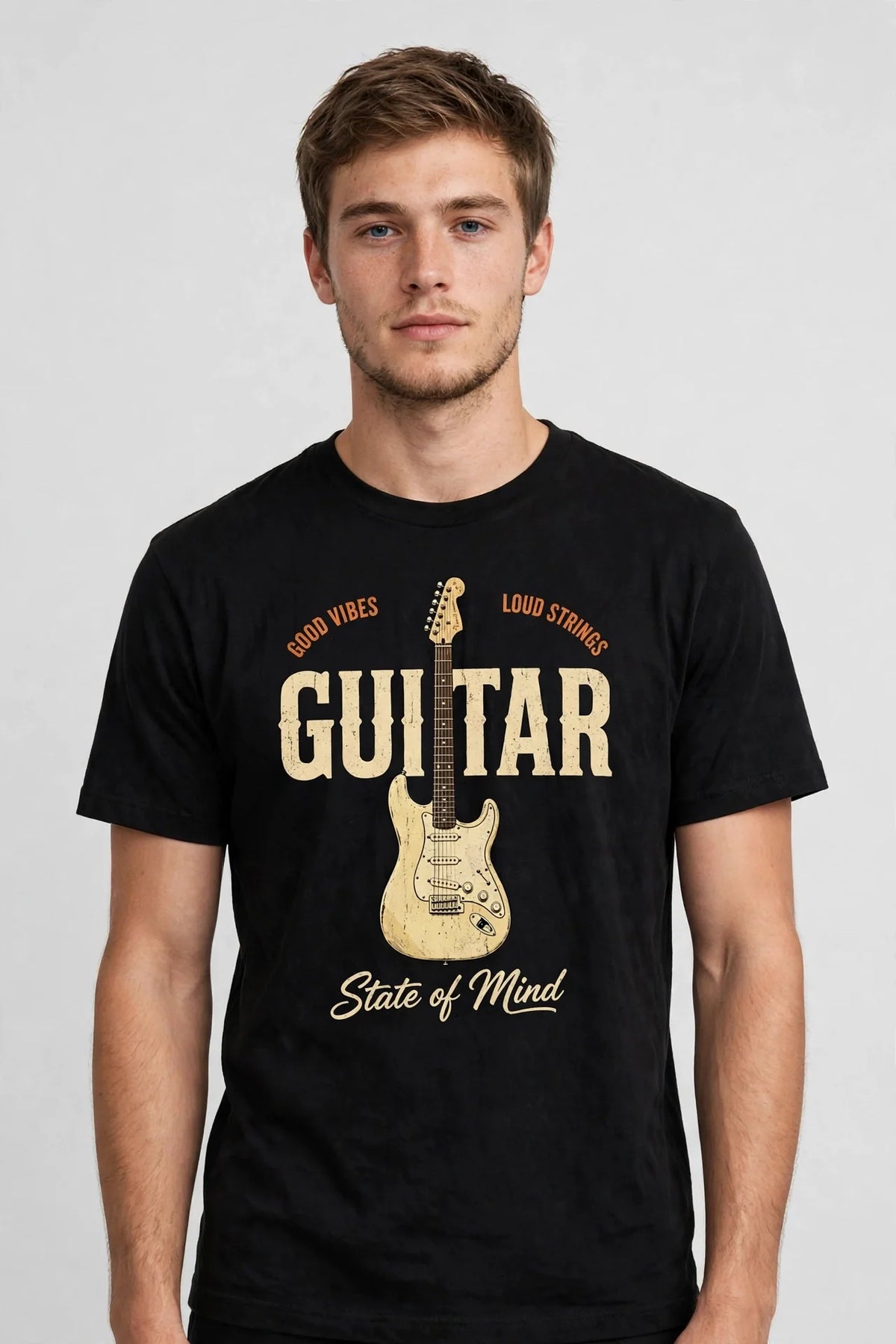 Pineberry Guitar Half Sleeve Tee