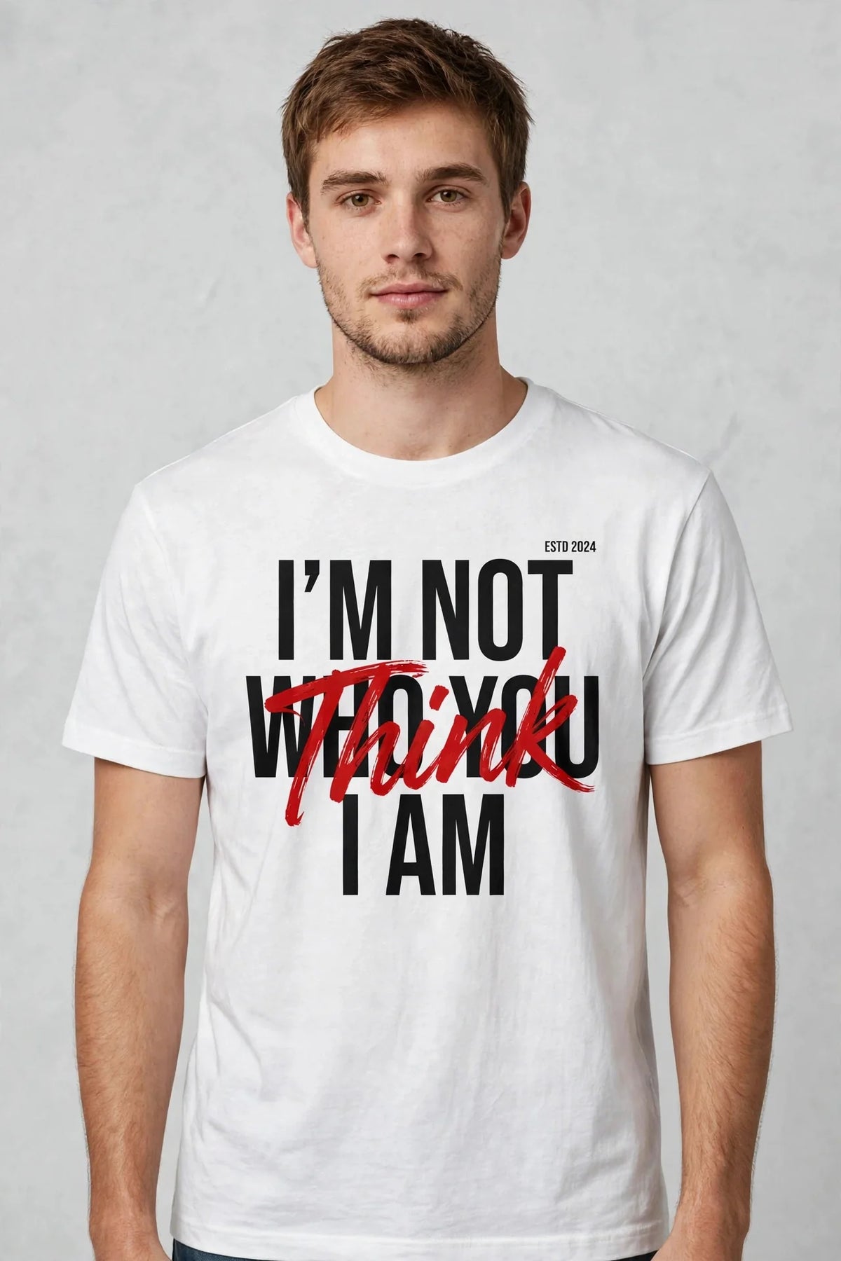Pineberry Who I Am Half Sleeve Tee