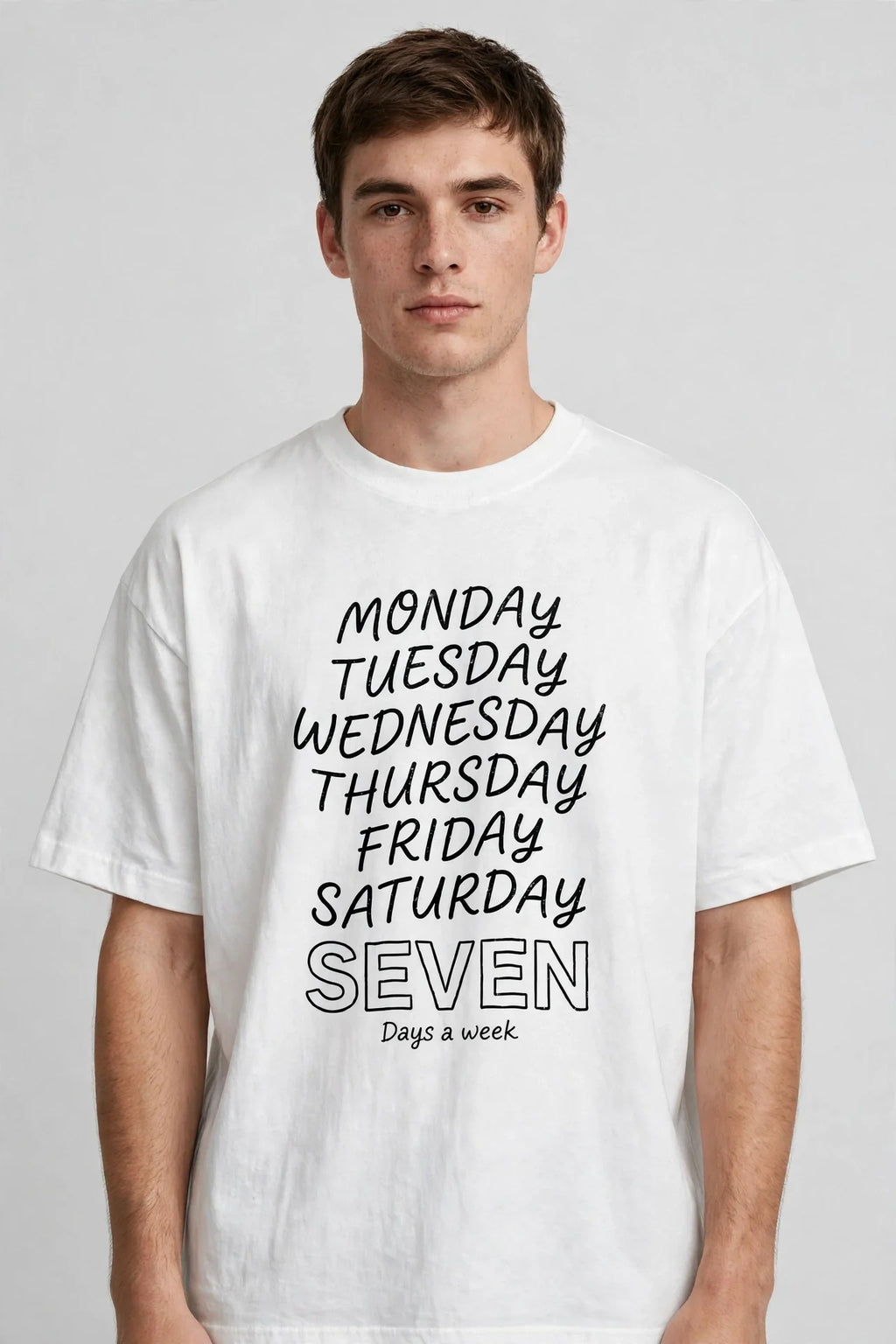 Pineberry Seven Days Oversized Tee