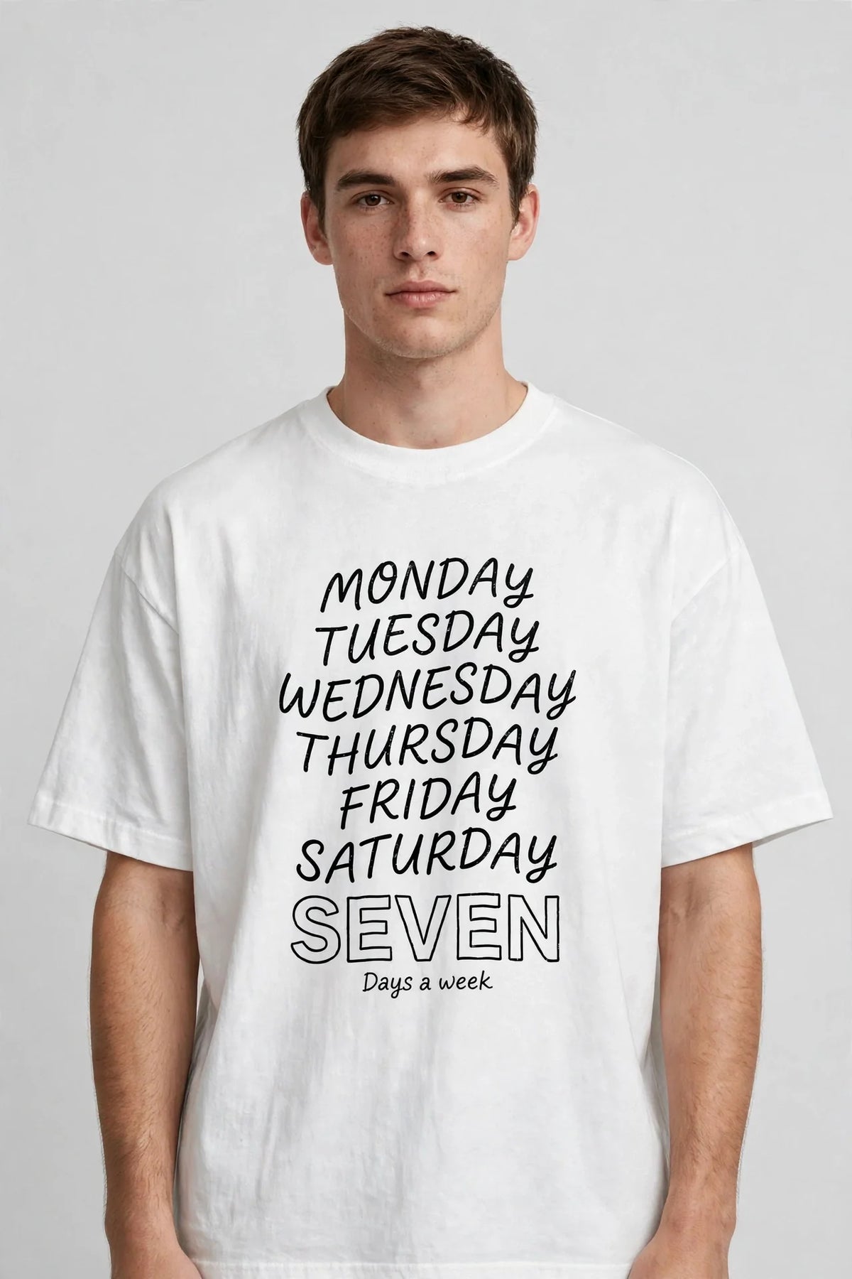 Pineberry Seven Days Oversized Tee