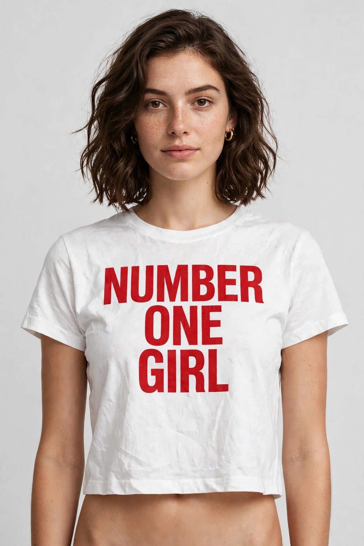 Pineberry Number One Girl Crop Top